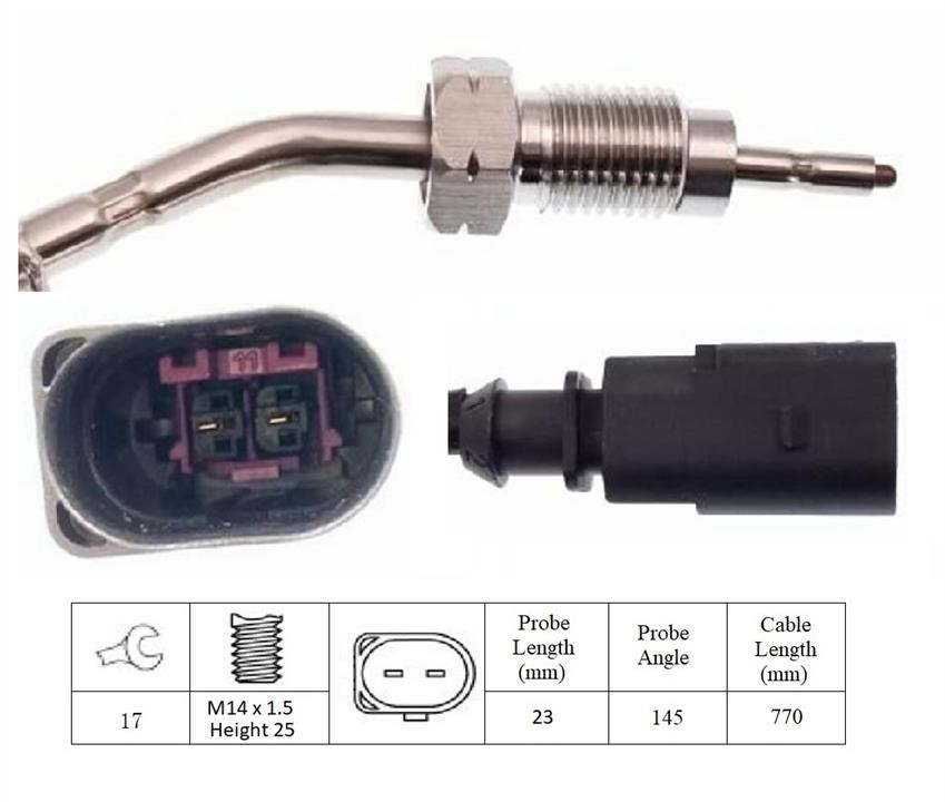 Intermotor 27002 Exhaust gas temperature sensor 27002