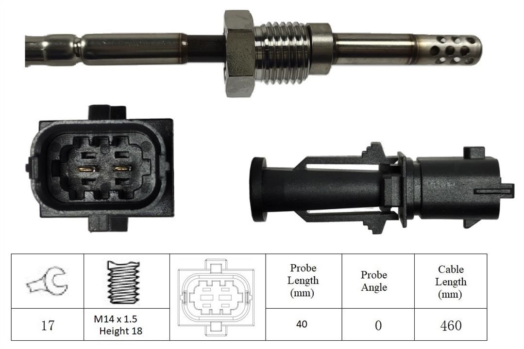 Intermotor 27016 Exhaust gas temperature sensor 27016