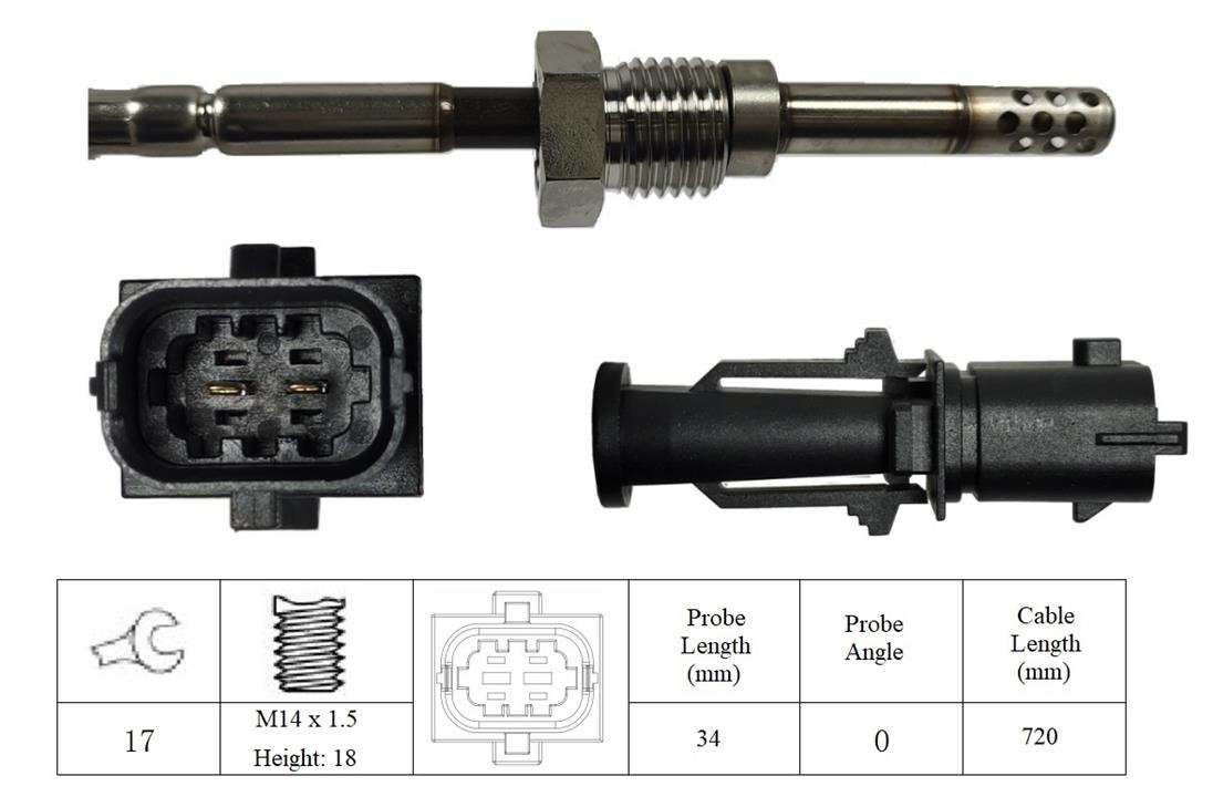 Intermotor 27020 Exhaust gas temperature sensor 27020