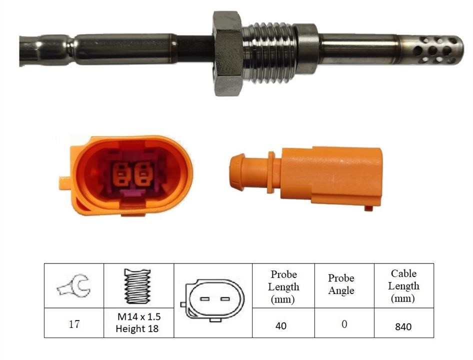 Intermotor 27077 Exhaust gas temperature sensor 27077