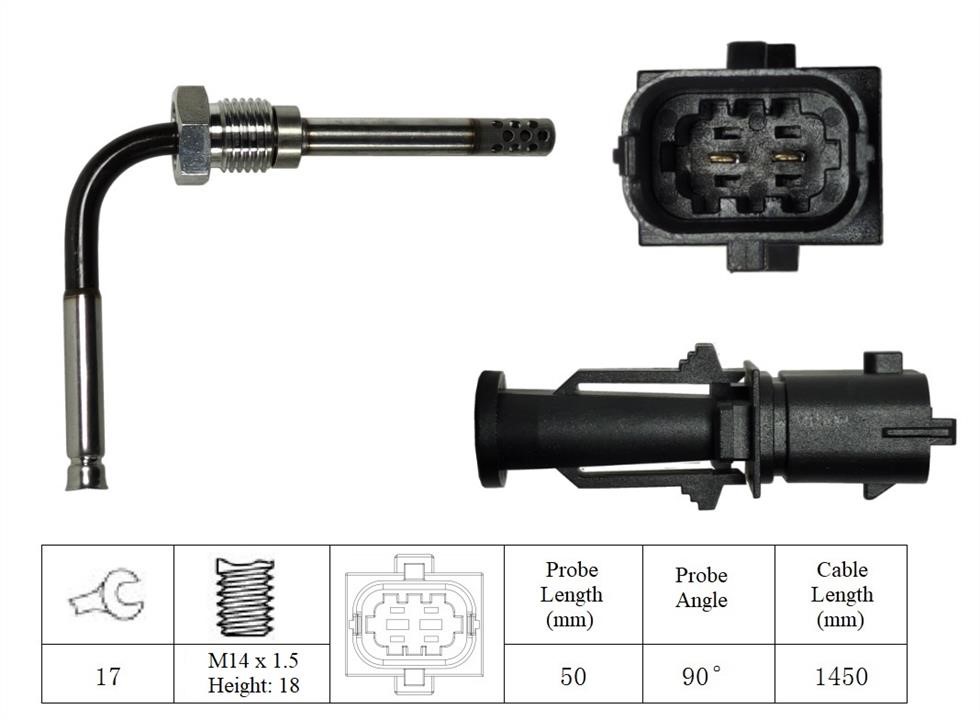 27095 Intermotor Exhaust gas temperature sensor