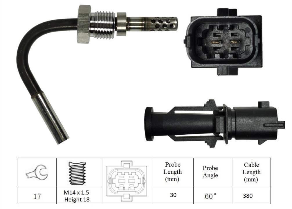 Intermotor 27097 Exhaust gas temperature sensor 27097