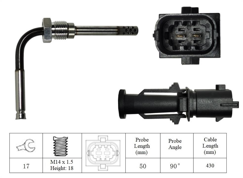 Intermotor 27214 Exhaust gas temperature sensor 27214