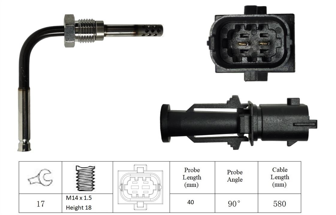 Intermotor 27141 Exhaust gas temperature sensor 27141