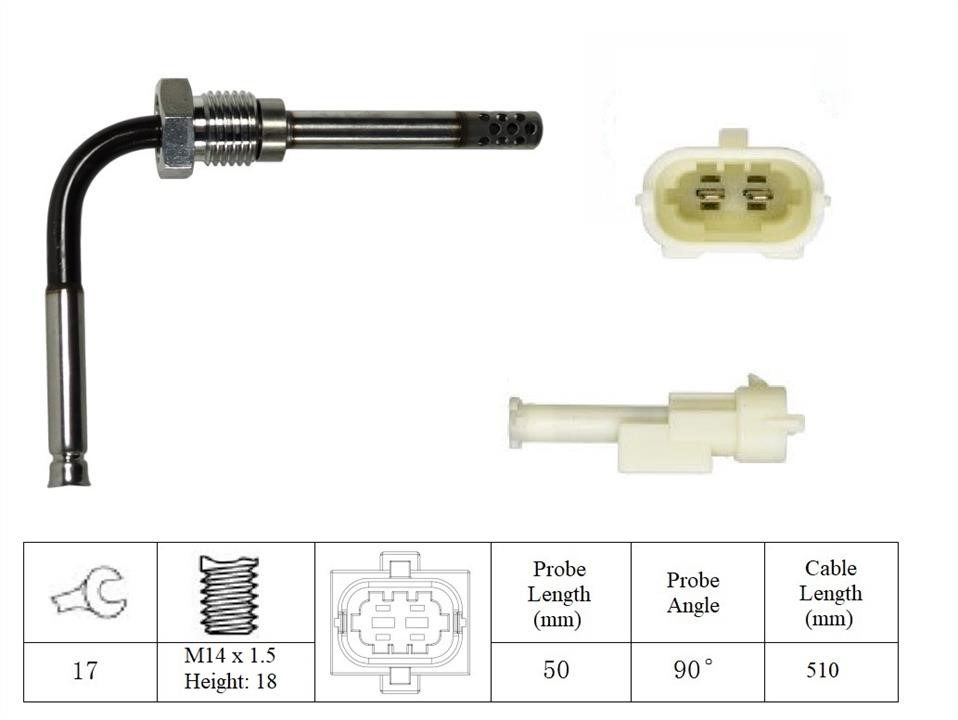 Intermotor 27342 Exhaust gas temperature sensor 27342