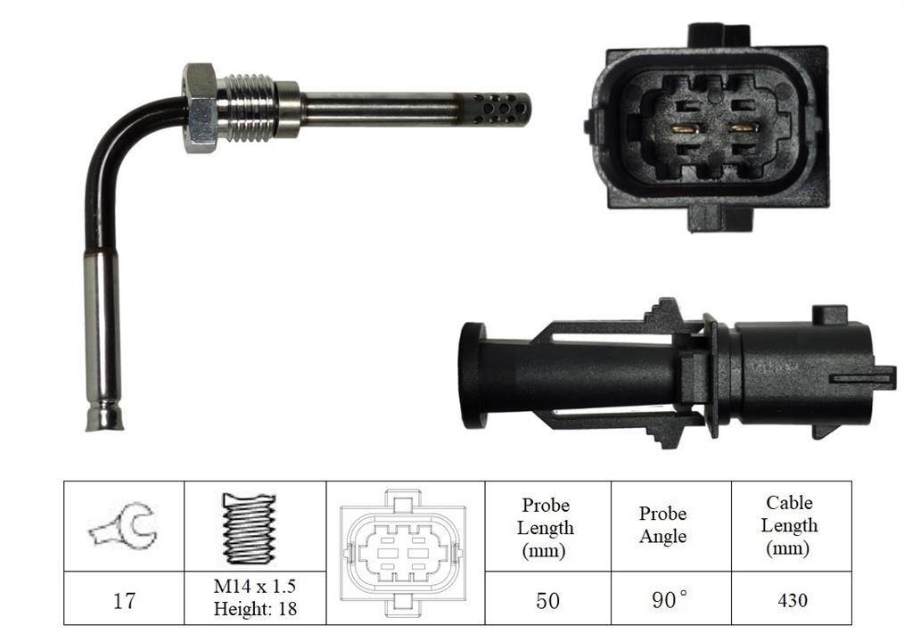 Intermotor 27155 Exhaust gas temperature sensor 27155