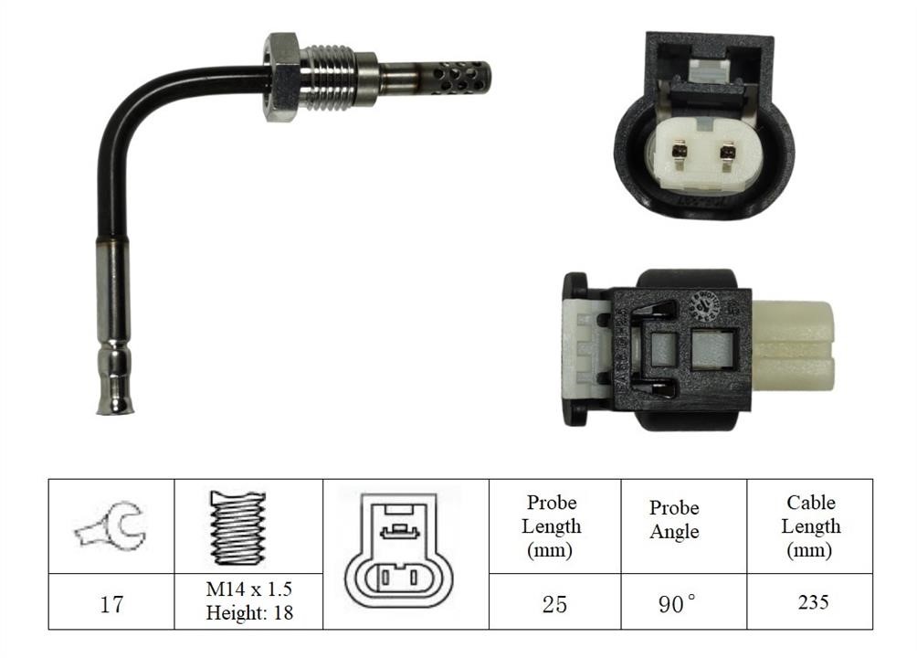 Intermotor 27275 Exhaust gas temperature sensor 27275