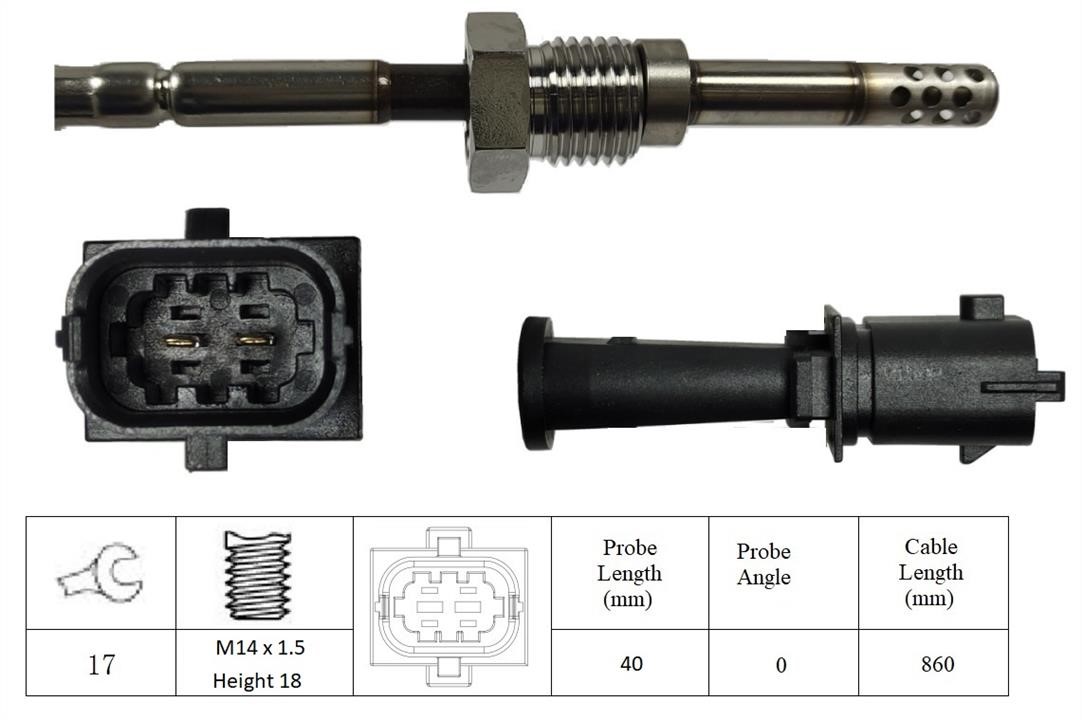 Intermotor 27182 Exhaust gas temperature sensor 27182