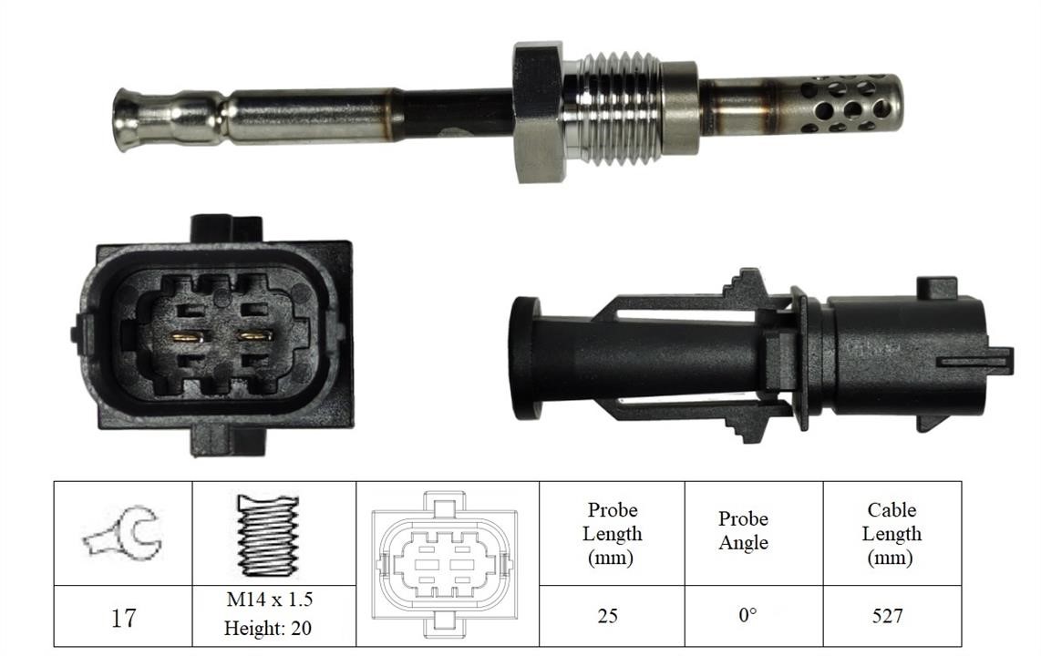 Lemark LXT072 Exhaust gas temperature sensor LXT072