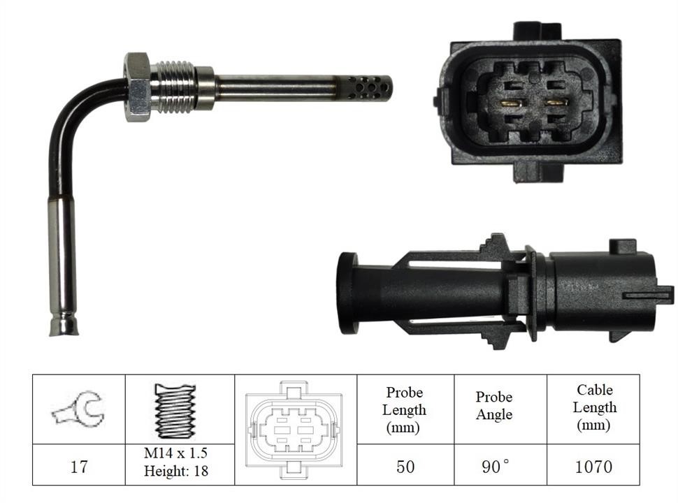 Lemark LXT049 Exhaust gas temperature sensor LXT049