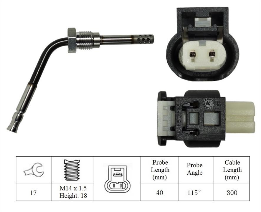 Lemark LXT318 Exhaust gas temperature sensor LXT318