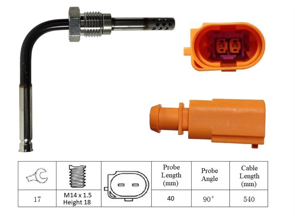 Lemark LXT272 Exhaust gas temperature sensor LXT272