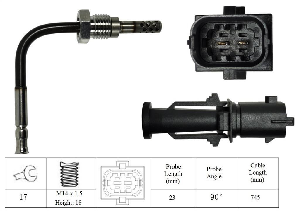 Lemark LXT220 Exhaust gas temperature sensor LXT220