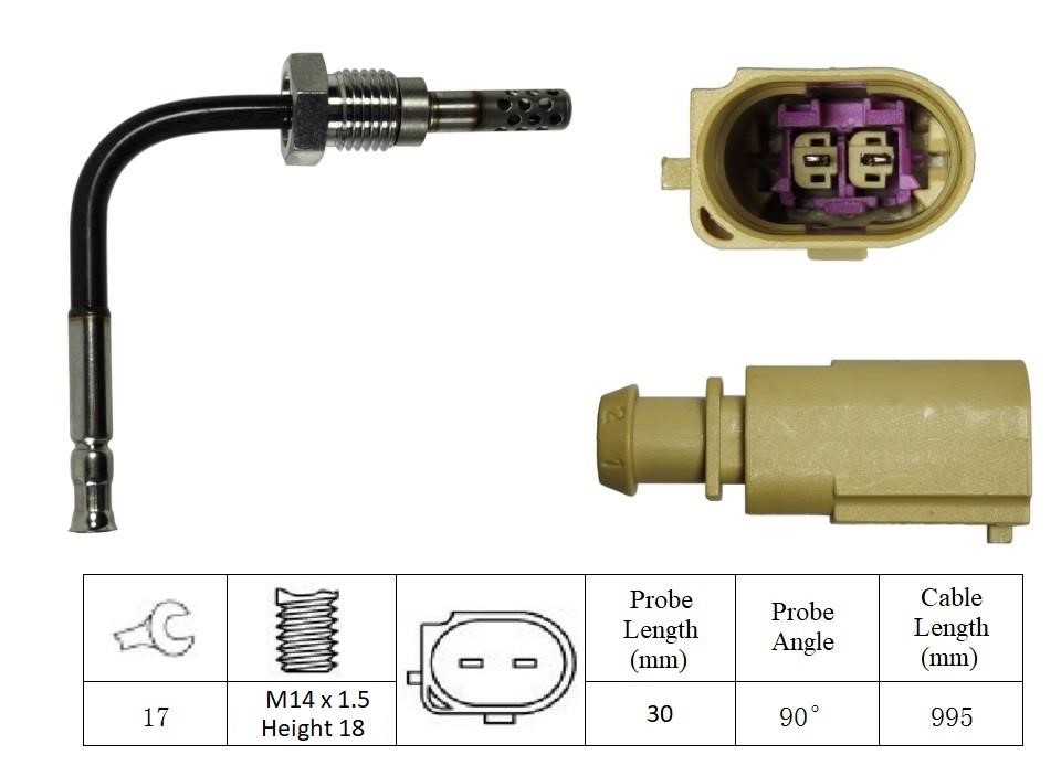 Lemark LXT249 Exhaust gas temperature sensor LXT249