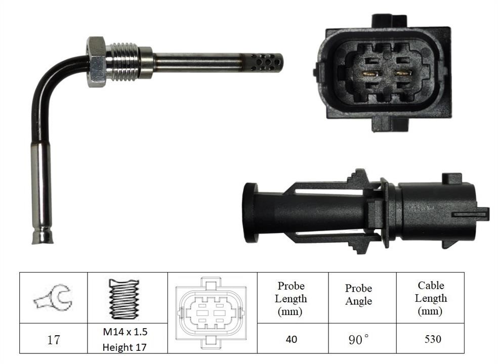 Lucas Electrical LGS6076 Exhaust gas temperature sensor LGS6076