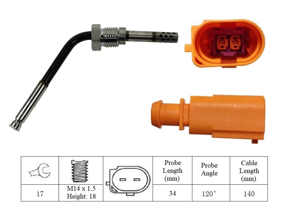 Lucas Electrical LGS7188 Exhaust gas temperature sensor LGS7188