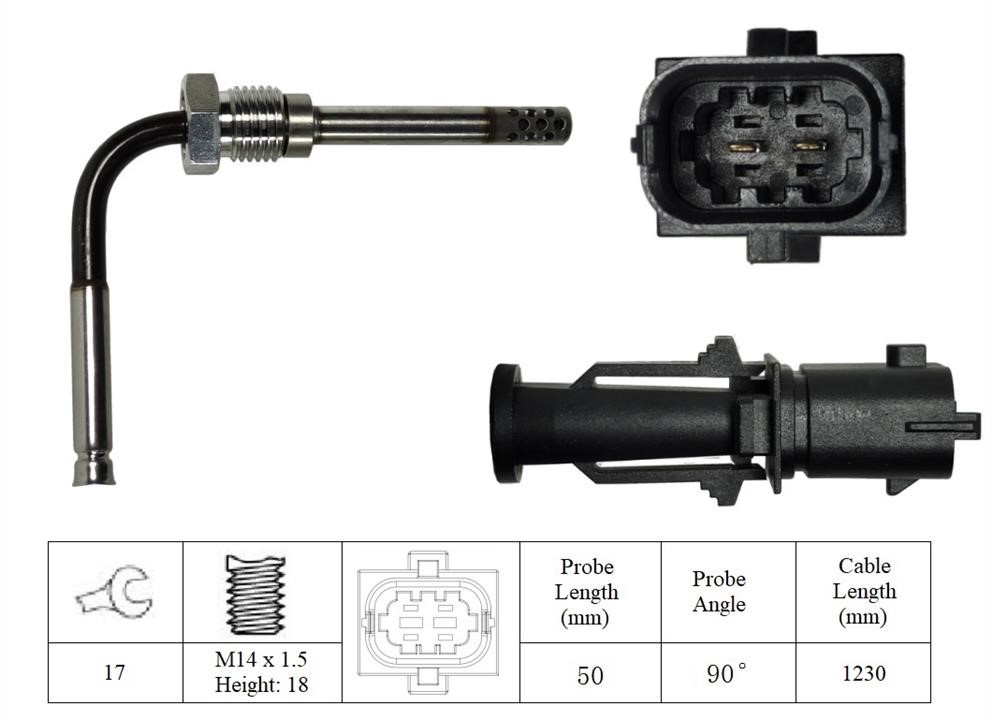 Lucas Electrical LGS7192 Exhaust gas temperature sensor LGS7192