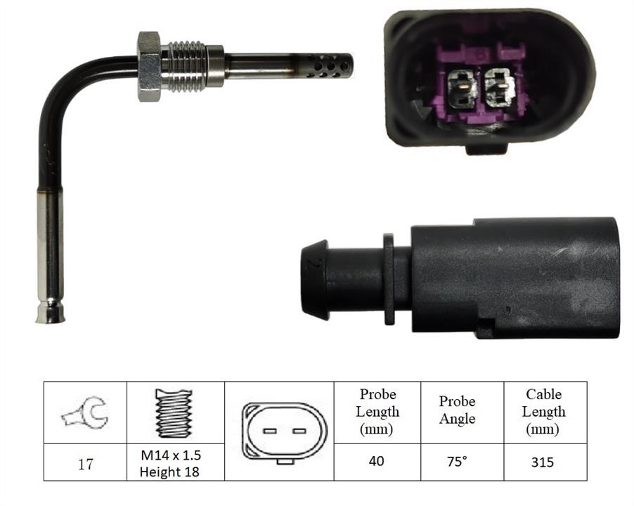 Lucas Electrical LGS7195 Exhaust gas temperature sensor LGS7195