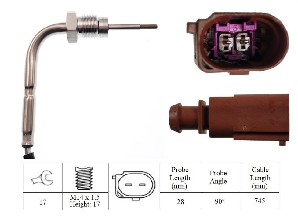 Lucas Electrical LGS7208 Exhaust gas temperature sensor LGS7208