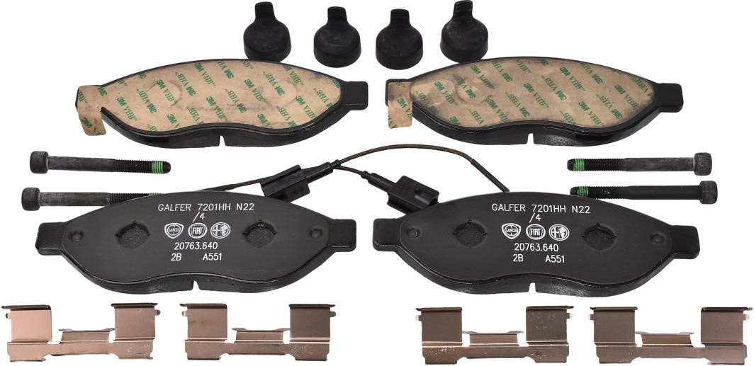 Disc brake pad set Fiat Ducato: 77367091 Fiat/Alfa/Lancia Brake pad set