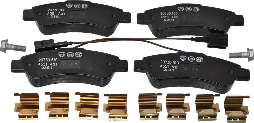 Brake pad Fiat Ducato: 77366679 Fiat/Alfa/Lancia Brake pad set