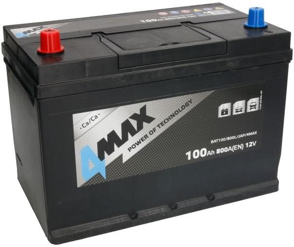 4max BAT100/800L/JAP Battery 4max 12V 100AH 800A(EN) L+ BAT100800LJAP