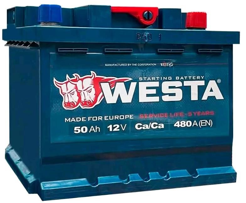 Westa WPR500 Battery WESTA 6CT-50 12V 50Ah 480(EN) R+ WPR500