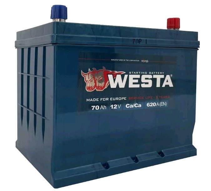Westa WA700 Battery WESTA 6CT-70 JIS ASIA 12V 70Ah 580(EN) R+ WA700
