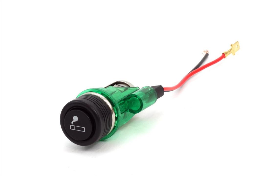 AMiO 01260 Lighter socket set with green light 12V CLI-03 01260