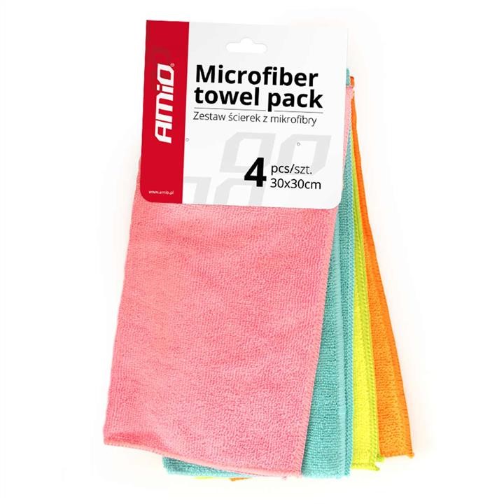 AMiO 01046 Microfiber cleaning towel 4 pcs 30x30 cm Cwash-02 01046