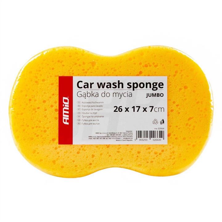 AMiO 02664 Sponge for car wash Jumbo 26x17x7 cm 02664