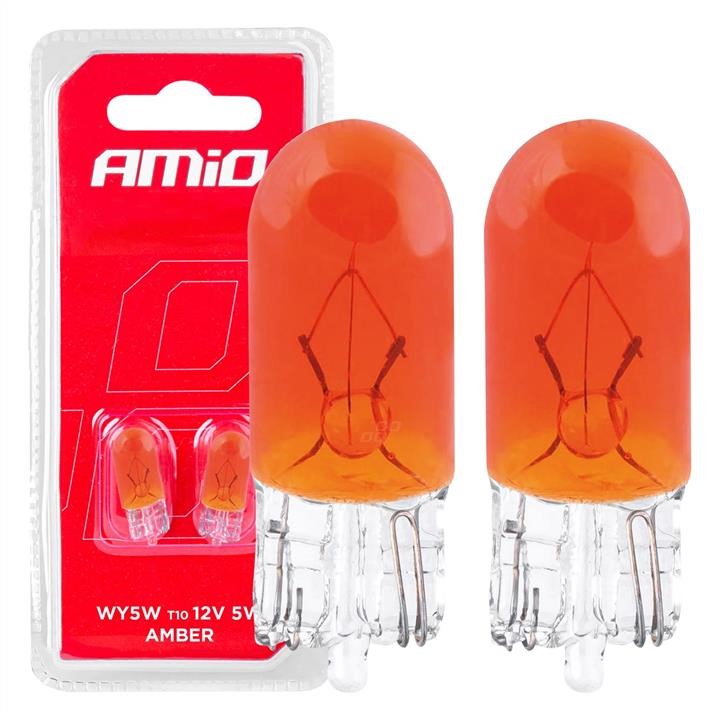 AMiO 03347 Incandescent lamp AMiO 12V T10 WY5W W2.1x9.5d, yellow 03347