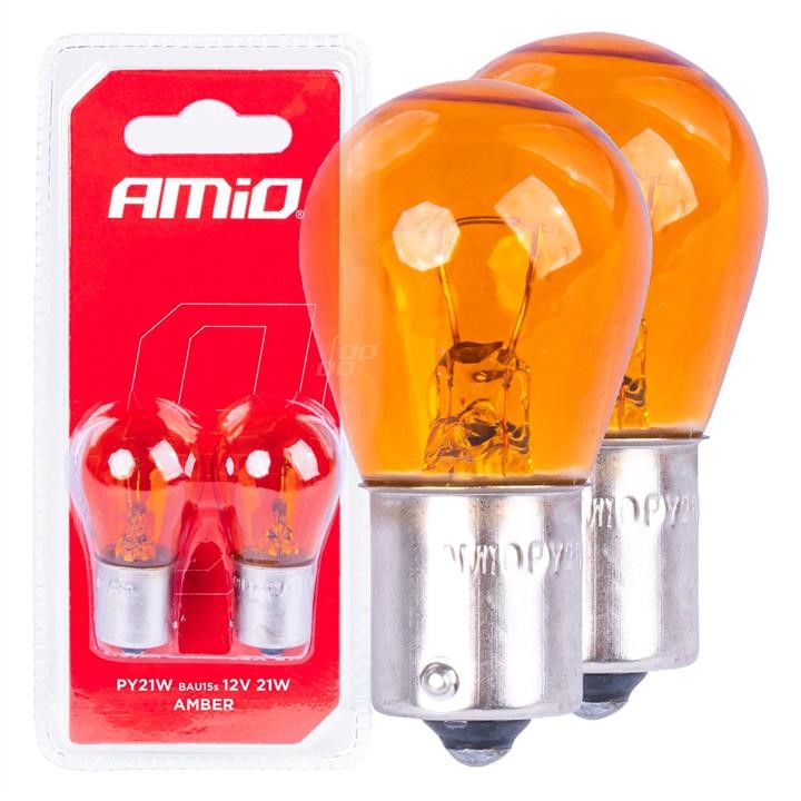 AMiO 03352 Incandescent lamp AMiO 12V PY21W BAU15S, yellow 03352