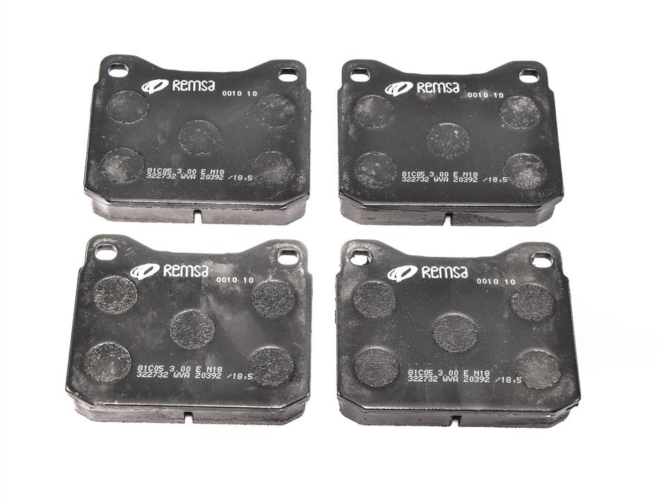 Remsa 001010 Brake Pad Set, disc brake 001010