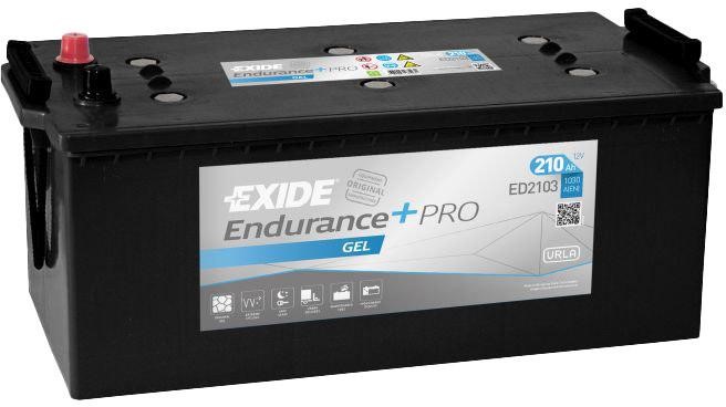 Exide ED2103 Battery Exide Endurance + PRO GEL 12V 210Ah 1000A(EN) L+ ED2103