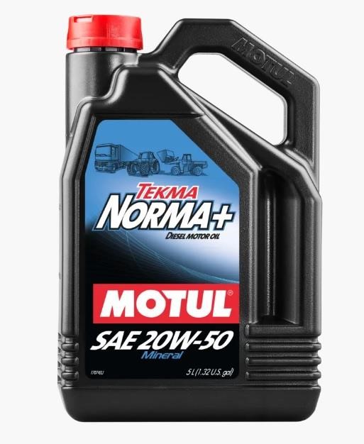 102024 Motul Engine oil Motul TEKMA NORMA+ 20W-50, API CF-4/CF, CE, CD/SF, CCMC D-4, 5L