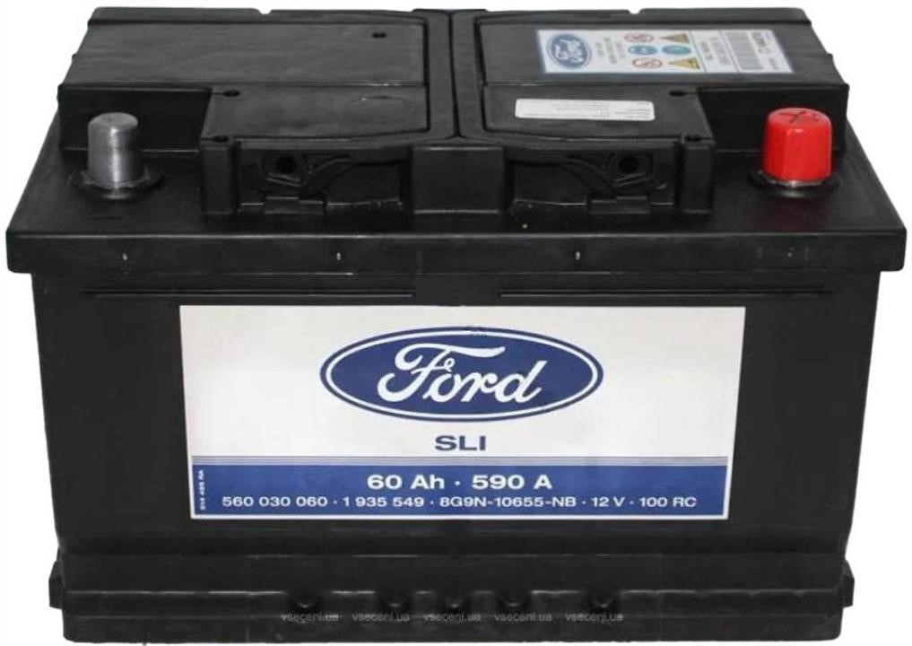Ford 2 014 141 Battery Ford SLI 12V 60Ah 590A(EN) R+ 2014141