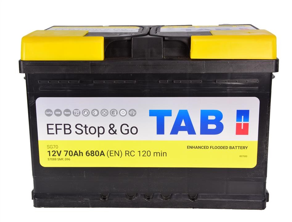 TAB 212070 Battery TAB Magic EFB Start-Stop 12V 70Ah 680A(EN) R+ 212070