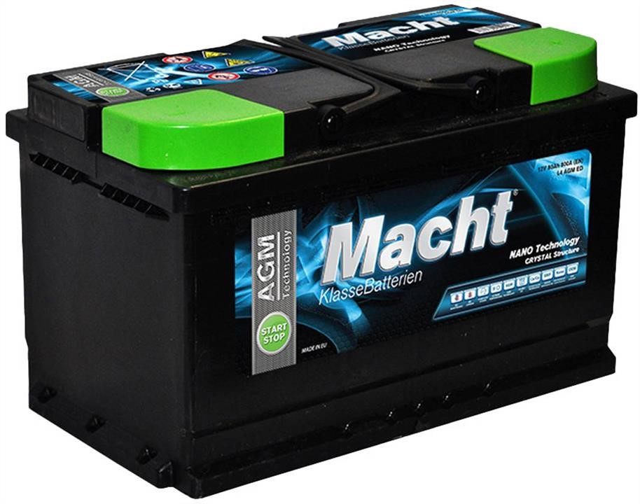 Macht 25945 Battery Macht AGM Start-Stop 12V 80Ah 800A(EN) R+ 25945