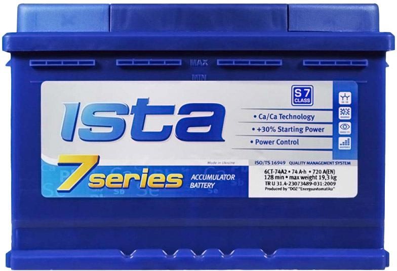 Ista 5740404209 Battery Ista 7 Series 12V 74Ah 720A(EN) R+ 5740404209