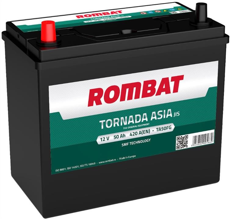 ROMBAT TA50FG Battery Rombat Tornada 12V 50Ah 420A(EN) L+ TA50FG