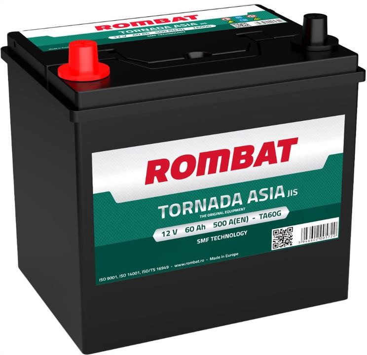ROMBAT TA60G Battery Rombat Tornada 12V 60Ah 500A(EN) L+ TA60G