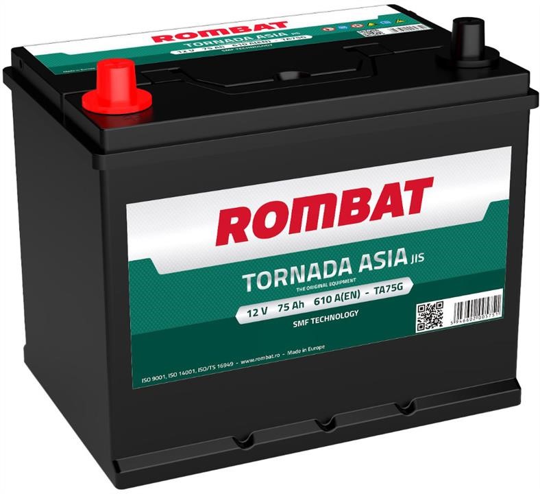ROMBAT TA75G Battery Rombat Tornada 12V 75Ah 610A(EN) L+ TA75G