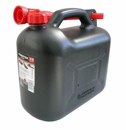 Carcommerce 42296 Fuel Can 10L Plastic, Black 42296