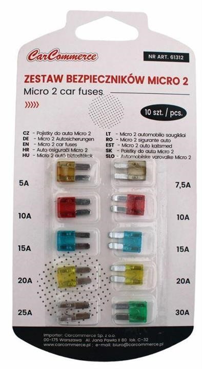 Carcommerce 61312 Micro 2 fuse set, 10 pcs. 61312