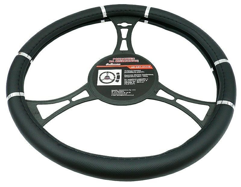Carcommerce 61128 Steering Wheel Cover Black 61128