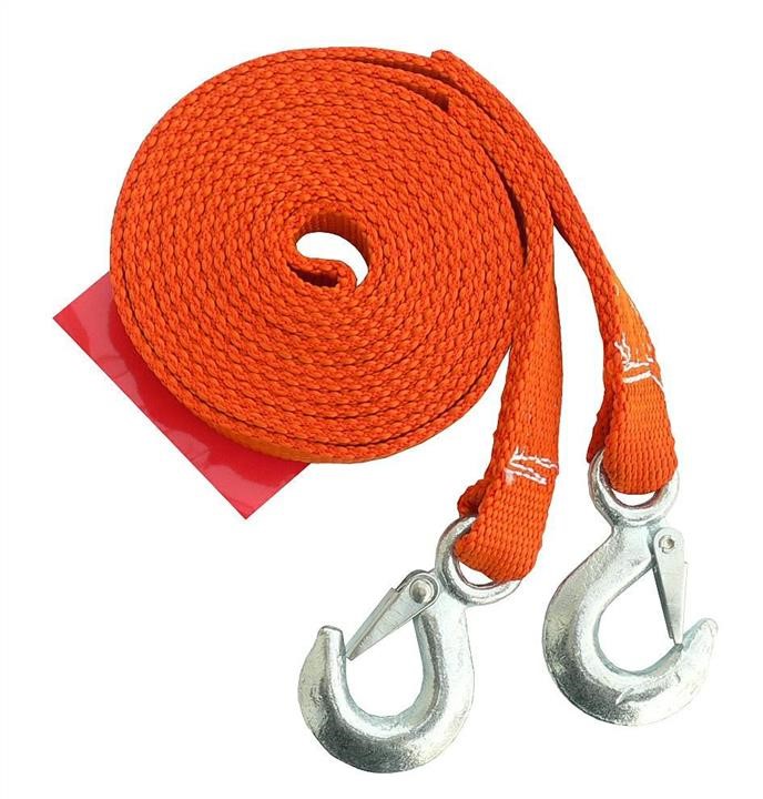Carcommerce 61602 Tape Tow Rope 2 T With Hooks 61602