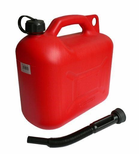 Fuel Can 10L Plastic, Red Carcommerce 61599