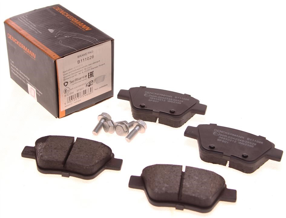 Brake pad set Denckermann B111026