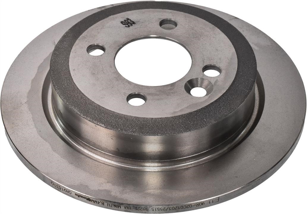 Brembo 08.9163.10 Rear brake disc, non-ventilated 08916310